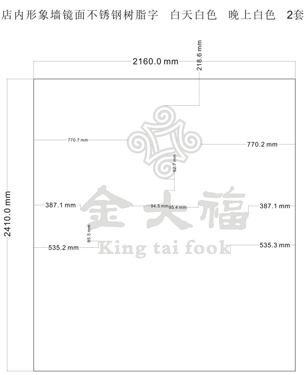 金大福珠宝形象墙招牌